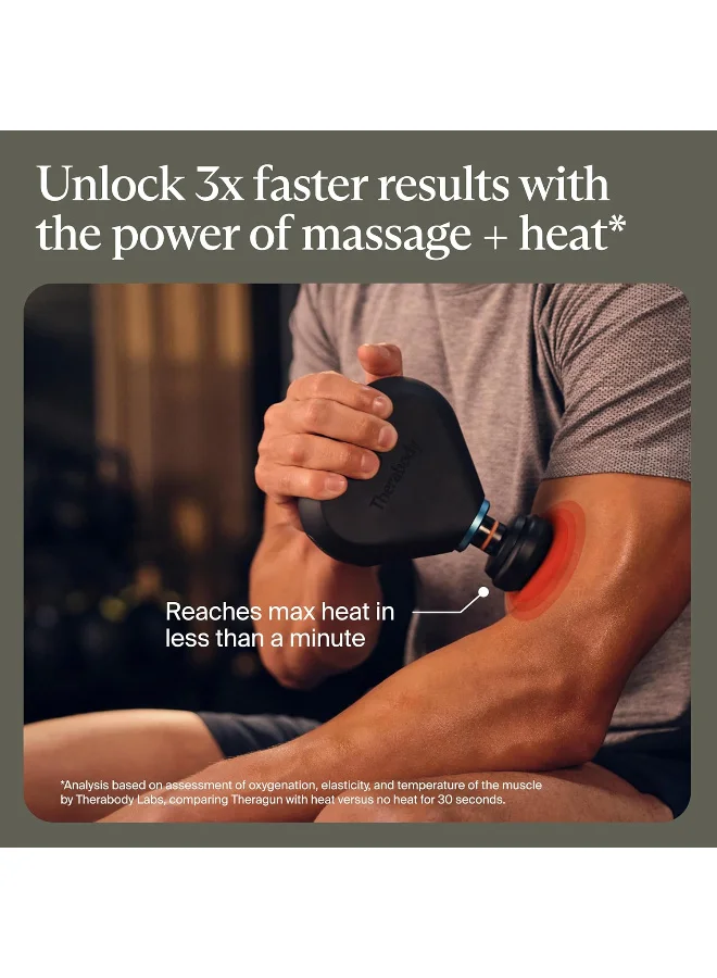 Therabody  Therabody Theragun Mini Plus Portable Massage Gun Enhanced with Heat – Travel Essential for Faster Recovery on The go - Black  | Best Price UAE